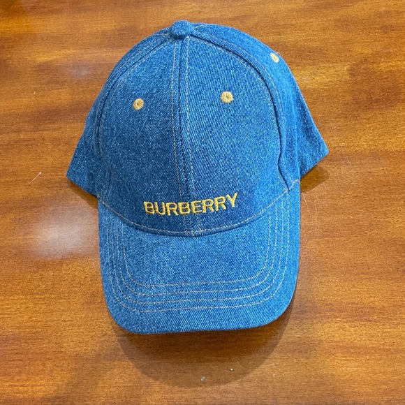 Burberry Blue Denim Baseball Cap - Picture 1 of 5
